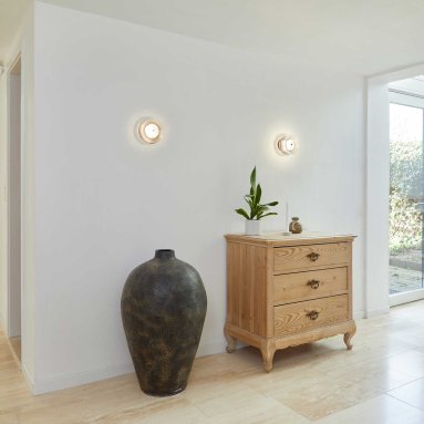 Glow Matt Svart Vegglampe