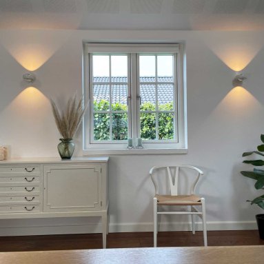 Optic Blank Hvit Vegglampe
