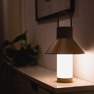 Shadow Small Grå beige Bordlampe
