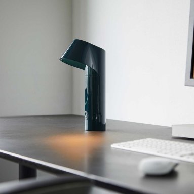 Willow Midnight Green Bordlampe