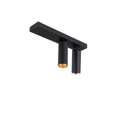 X-BEAM Double Svart/Gull Tak/Veggspot
